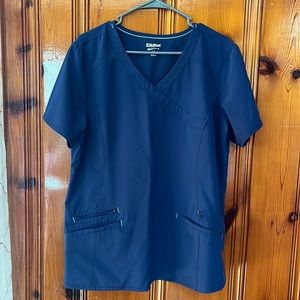 Scrubstar Navy Short-Sleeve Scrub Top